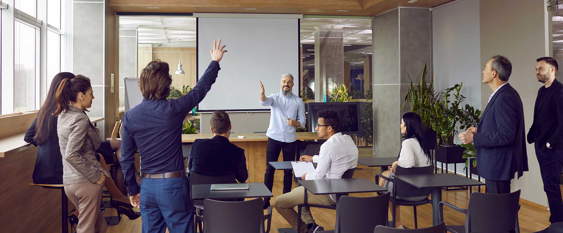 "Educators in a dynamic workshop, enhancing teaching methods, classroom management, and staying current with educational trends through training and education consulting